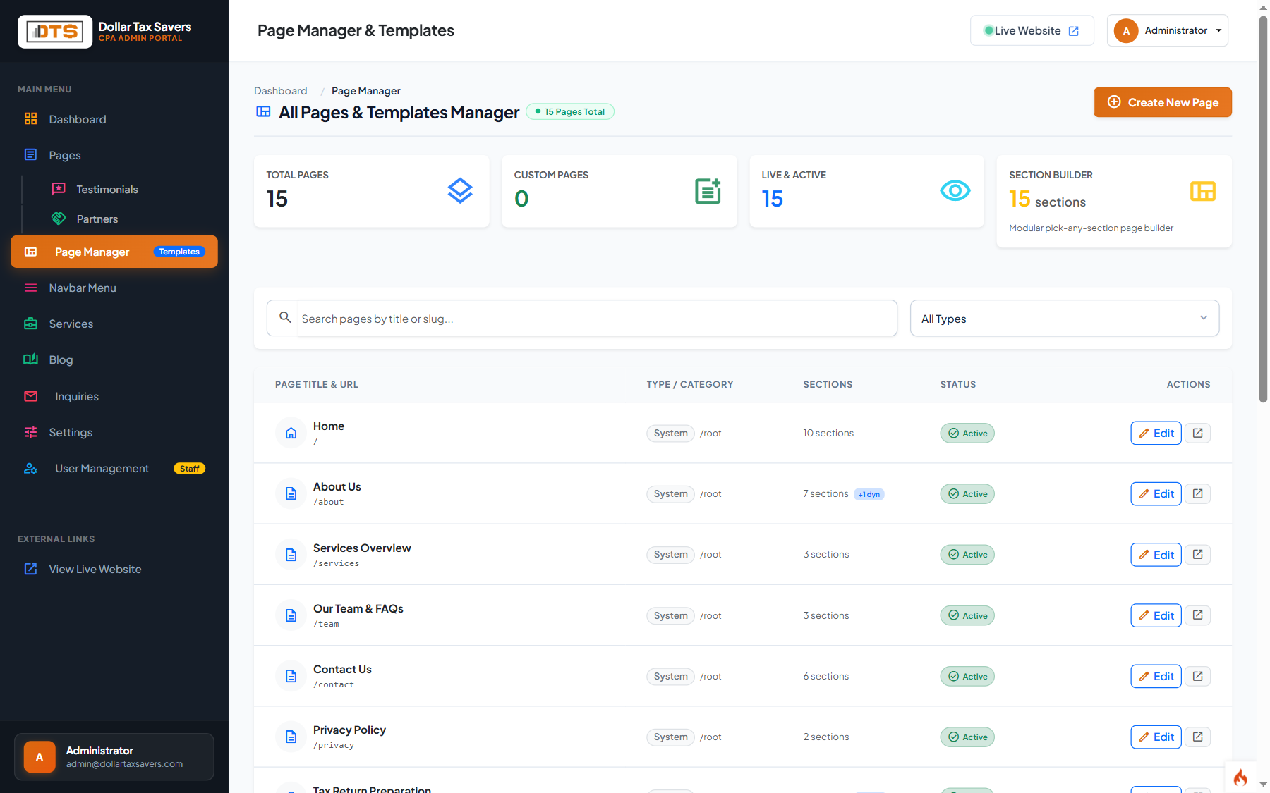 Page Manager