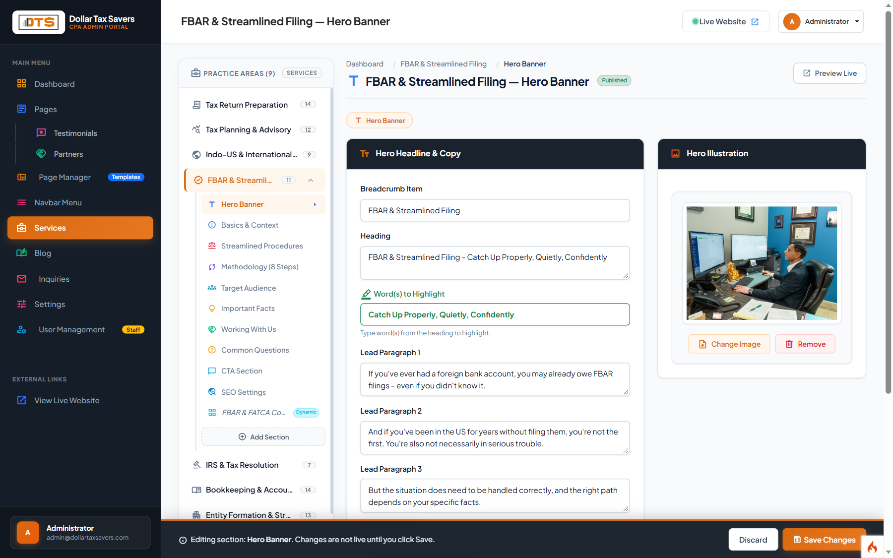 FBAR Editor